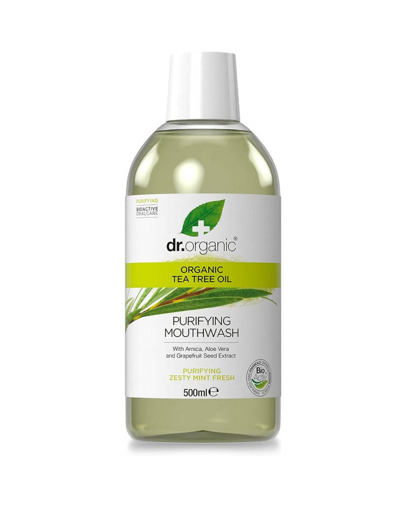 Dr Organic Tea Tree Mouthwash - 500ml