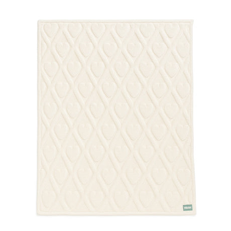 Babymat Couverture d'Hiver 100x100 cm - Cœur Blanc