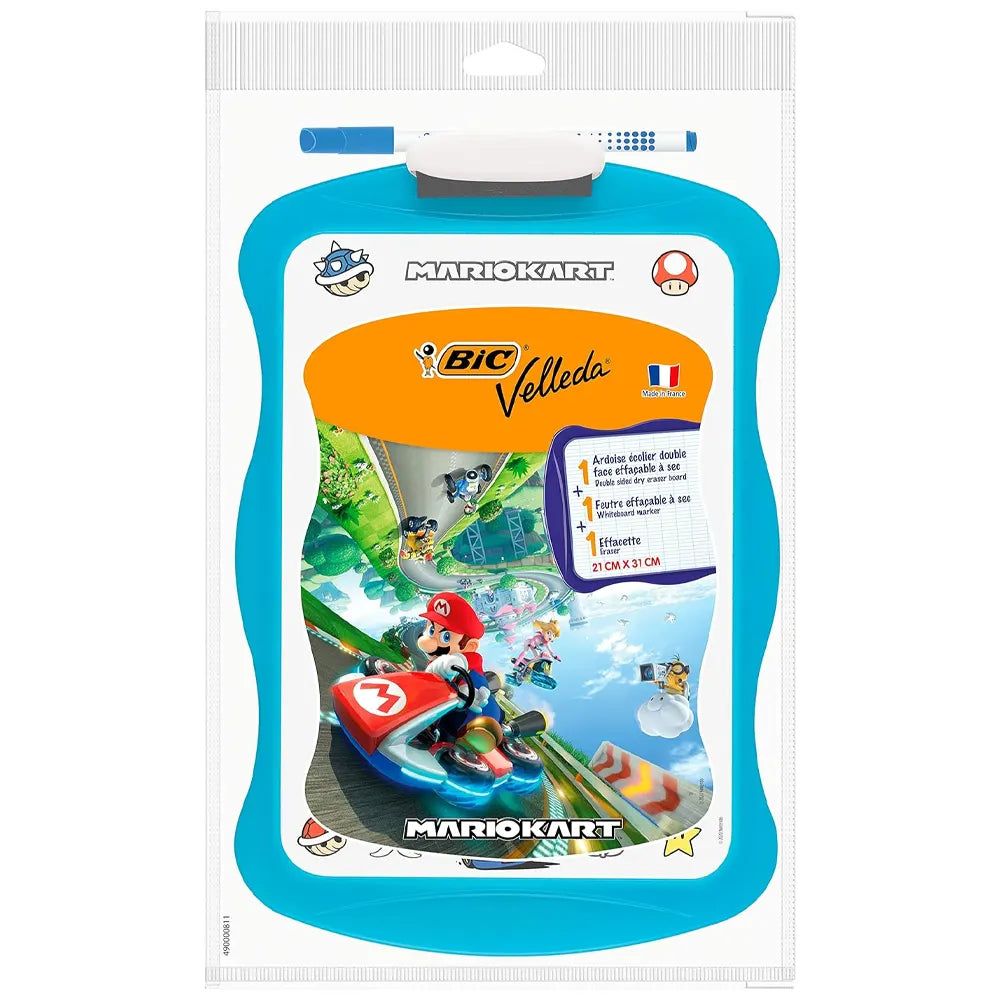 Bic Ardoise Velleda Bleue + Feutre + Effaceur 20 x 31