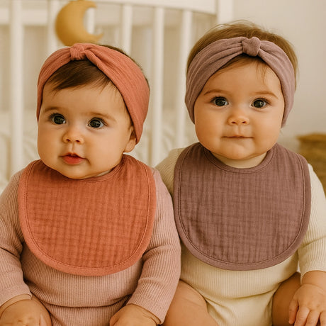 Babymat Lot de 2 Bavoirs - Girly