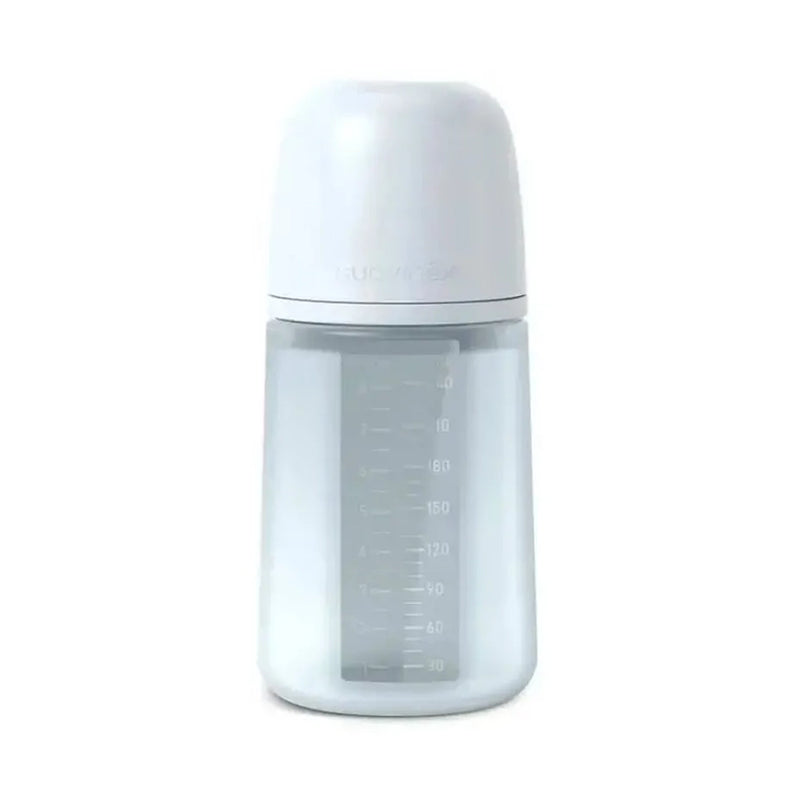 Suavinex Biberon en Silicone Débit Moyen 240ml - Bleu