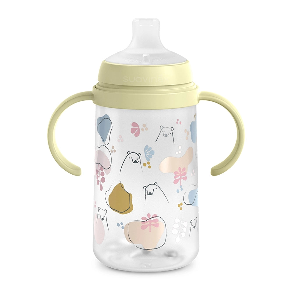 Suavinex Biberon avec Anses & Bec Silicone Anti-Colic 270ml 6M+ - Vert