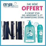 Oferta: Bioderma ABCDerm Gel espumoso limpiador suave 1L + Champú 200 ml = Bolso de regalo