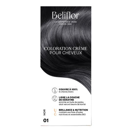 Beliflor Unidose Coloration Crème pour Cheveux 120ml -  N° 01 Noir