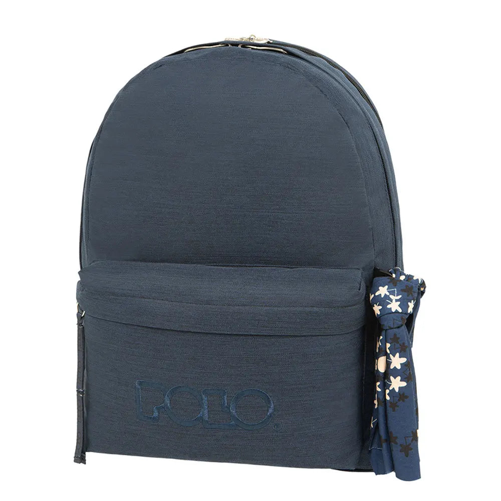 Sac à Dos Polo Double Poches - Bleu Marine