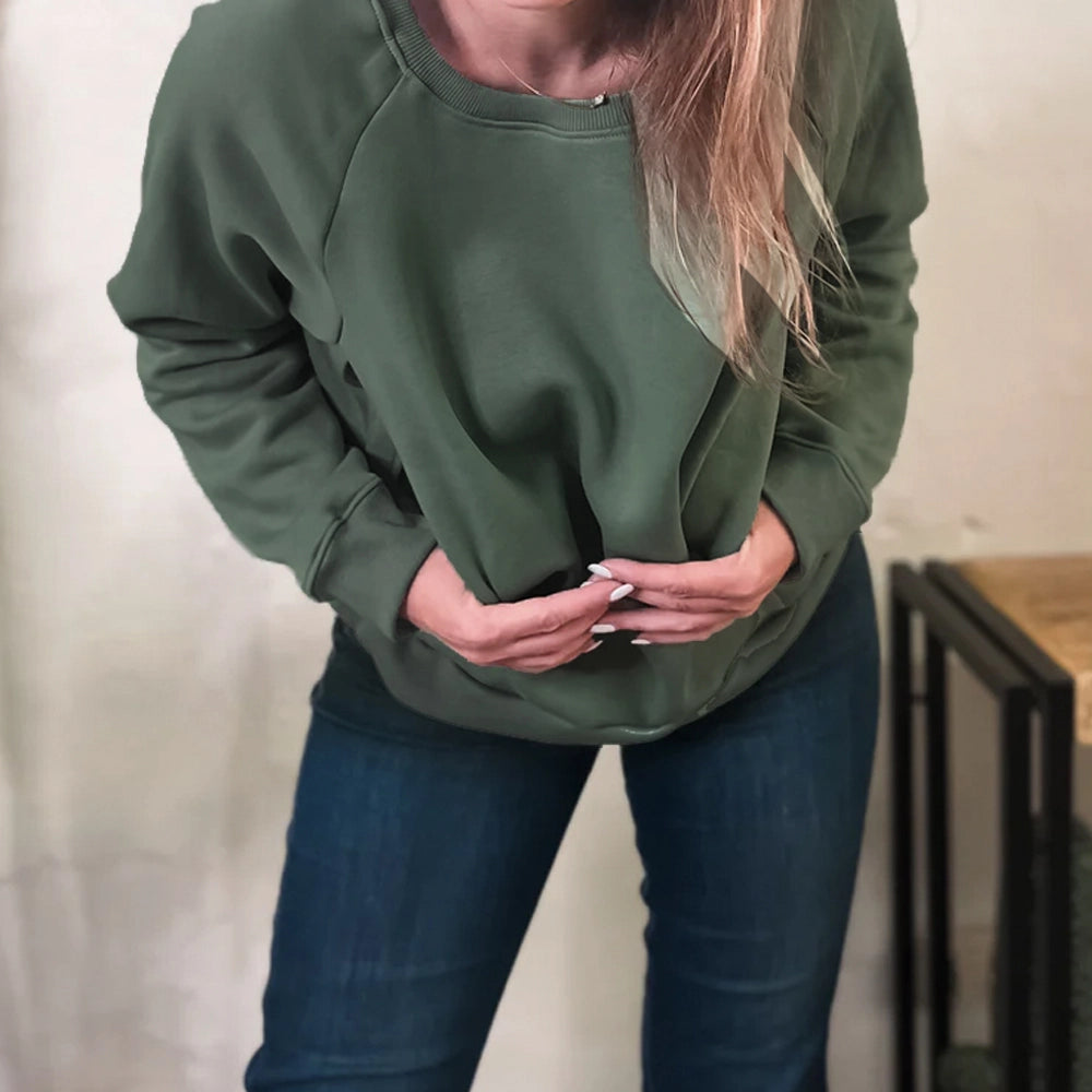 Bambidou Sweat d'allaitement et grossesse - Vert Sauge