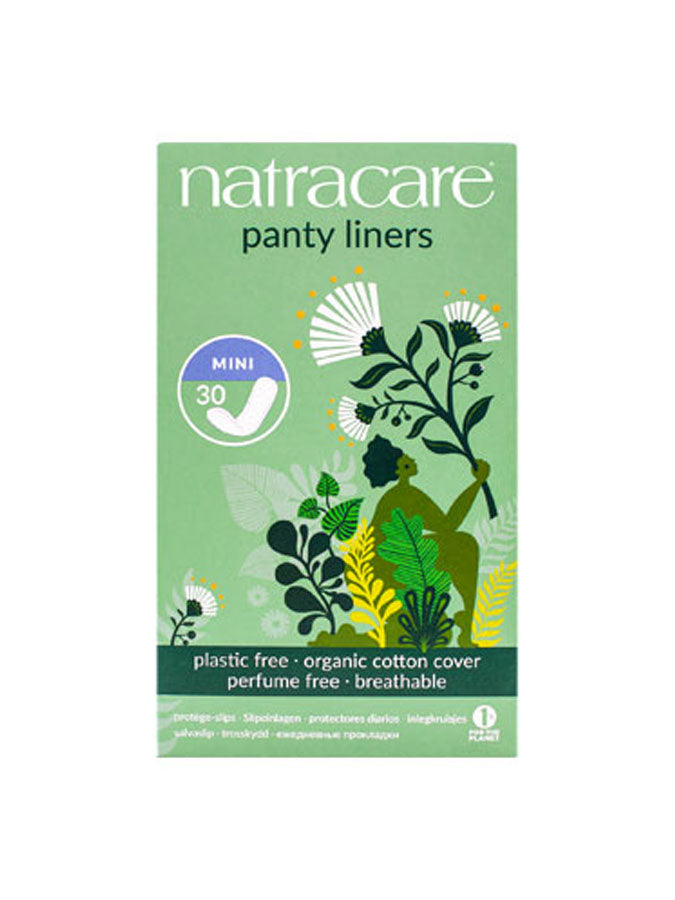 Natracare Mini Cotton Panty Liners - 30 units