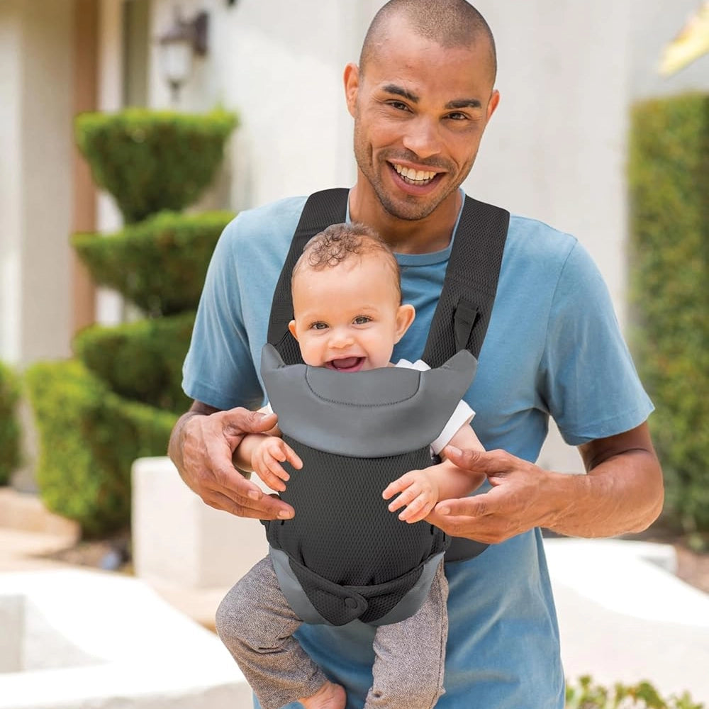 Infantino Porte-Bébé Flip Light & Airy Ergonomique 4 en 1 - Noir & Gris
