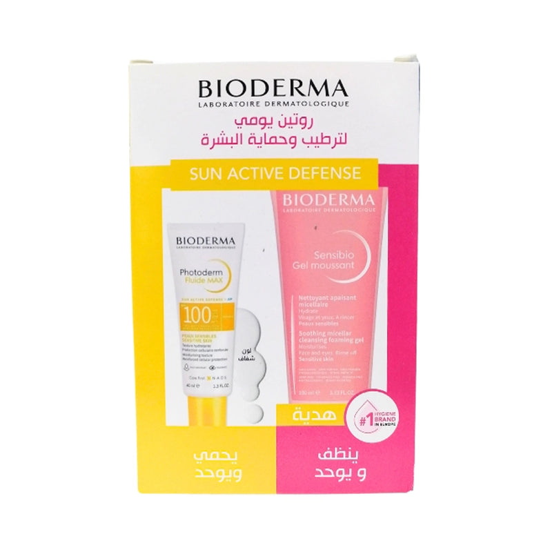 Bioderma Photoderm Fluide Max Invisible Spf100 + Sensibio Gel Moussant