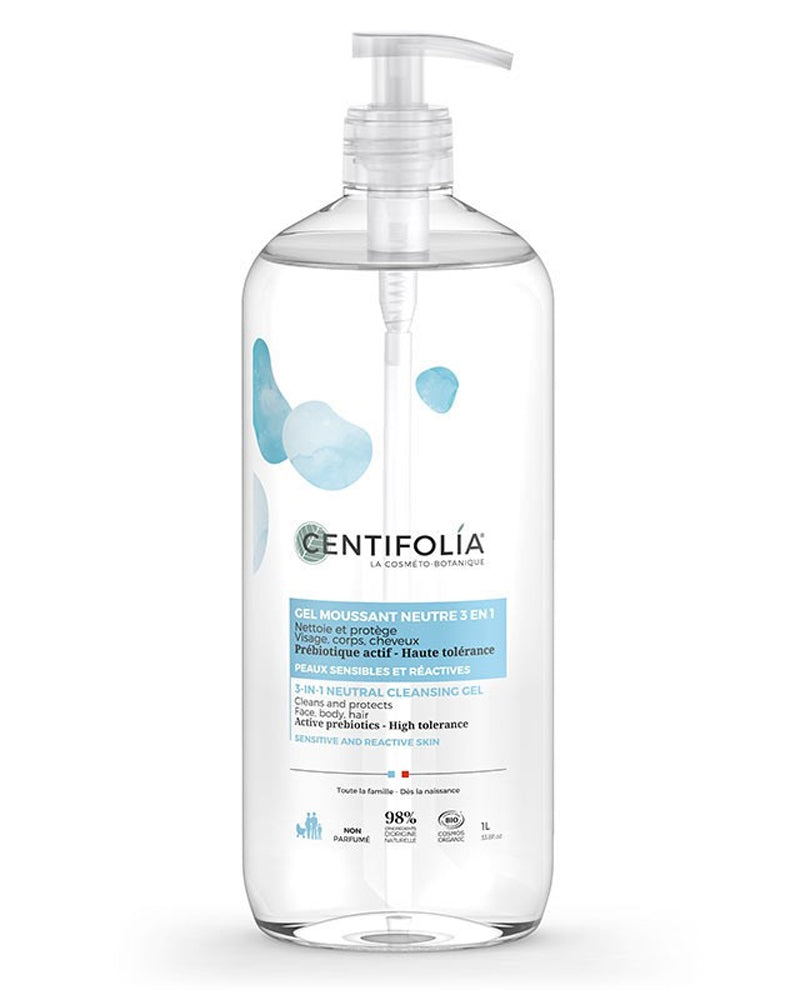 Centifolia Gel Moussant Neutre 3 en 1 - 1L