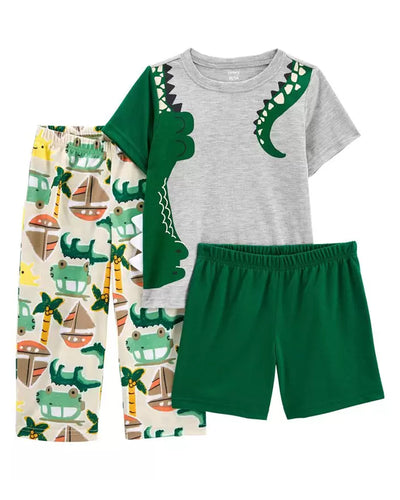 Pyjama 3 Pièces En Alligator Carter's - Vert