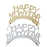 Pack de 8 bandeaux Happy New Year or et argent - vue 3