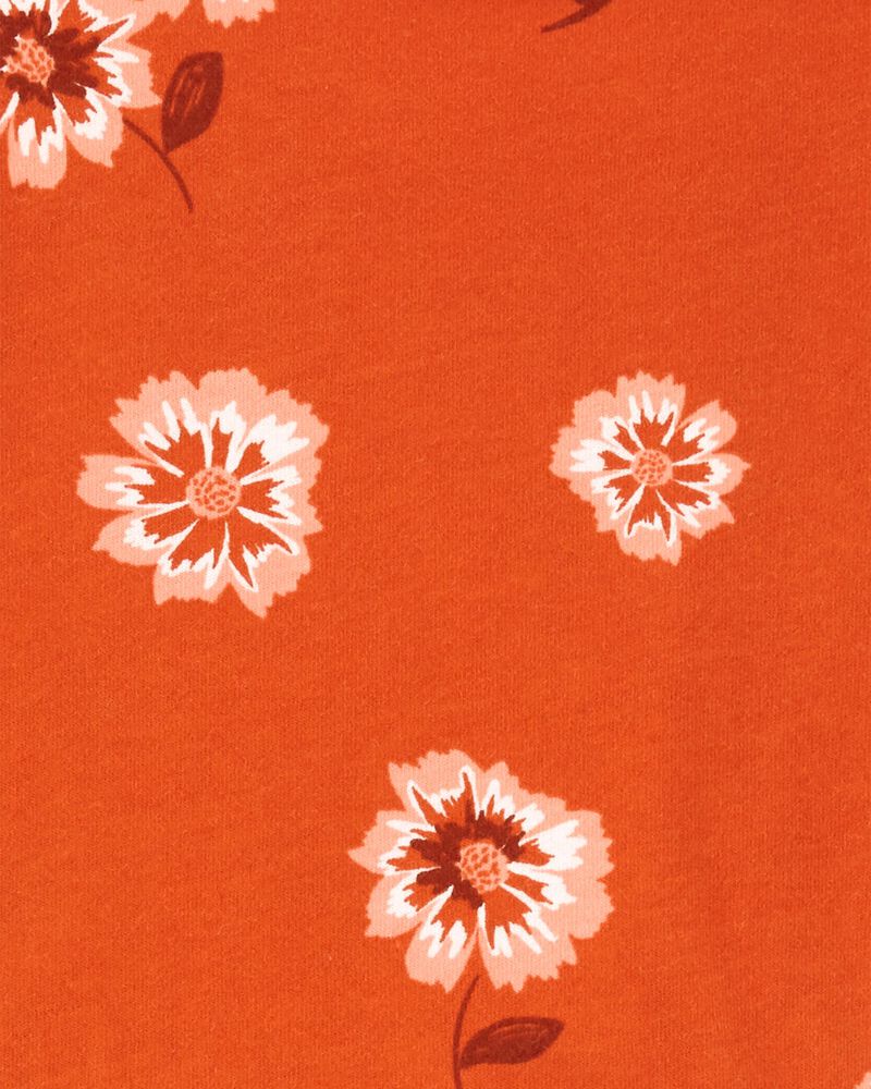 Robe À Imprimé Floral À Plusieurs Niveaux Carter's - Orange
