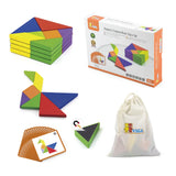 Viga Toys Tangram Magnétique en Bois 35 Pièces - 3A+