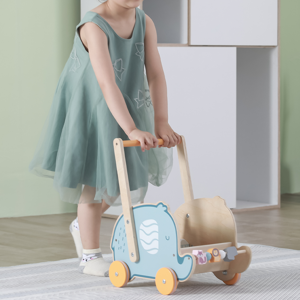 Viga Toys PolarB Trotteur Eléphant en Bois 12M+