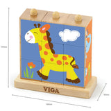 Viga Toys Puzzle Cube Empilable Jungle 2A+