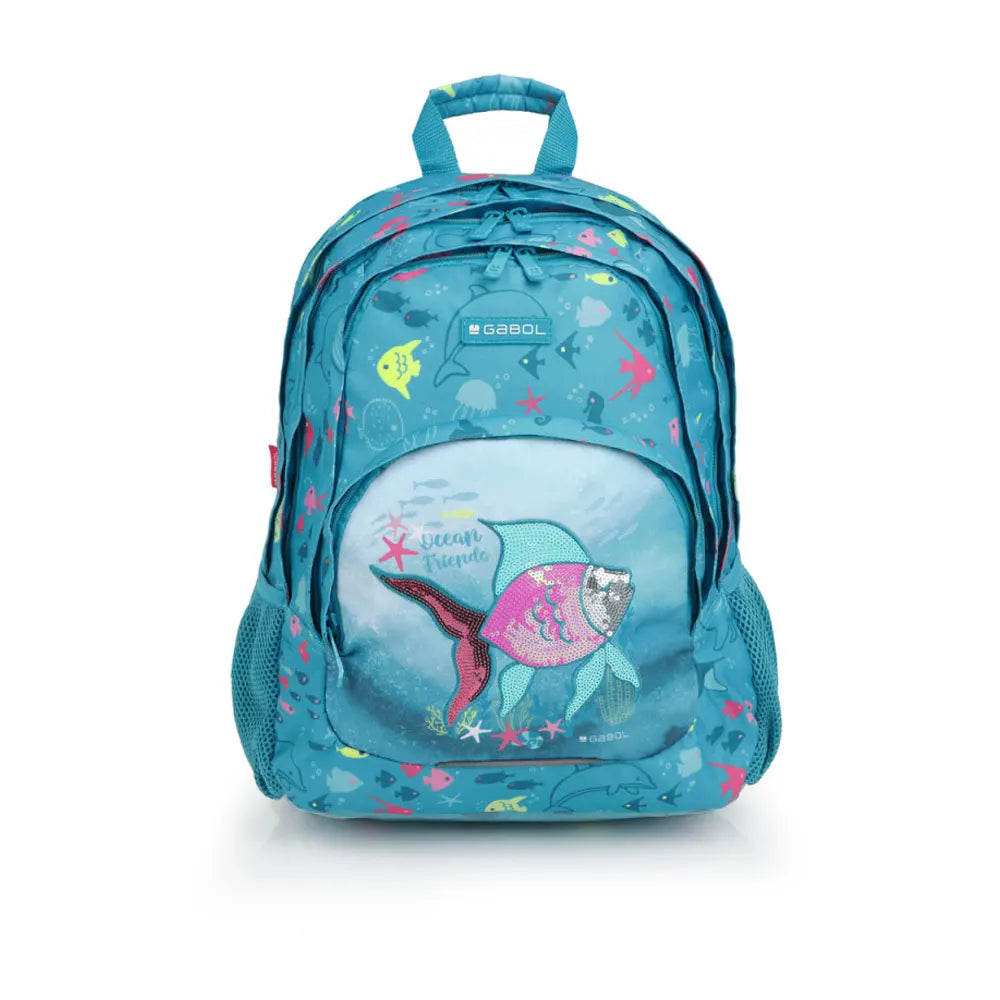 Gabol ACQUA – Mochila Infantil Tamaño Grande 3 Compartimentos