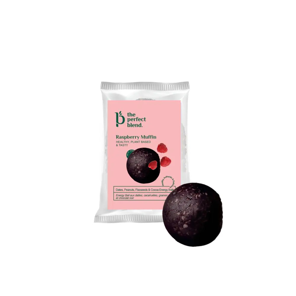 Boule Énergétique Framboise Choco - The Perfect Blend - Un Délice Fruité et Chocolaté