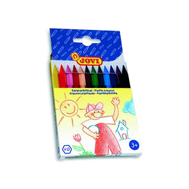 Jovi Pochette de 12 Crayons de Couleur en Plastique
