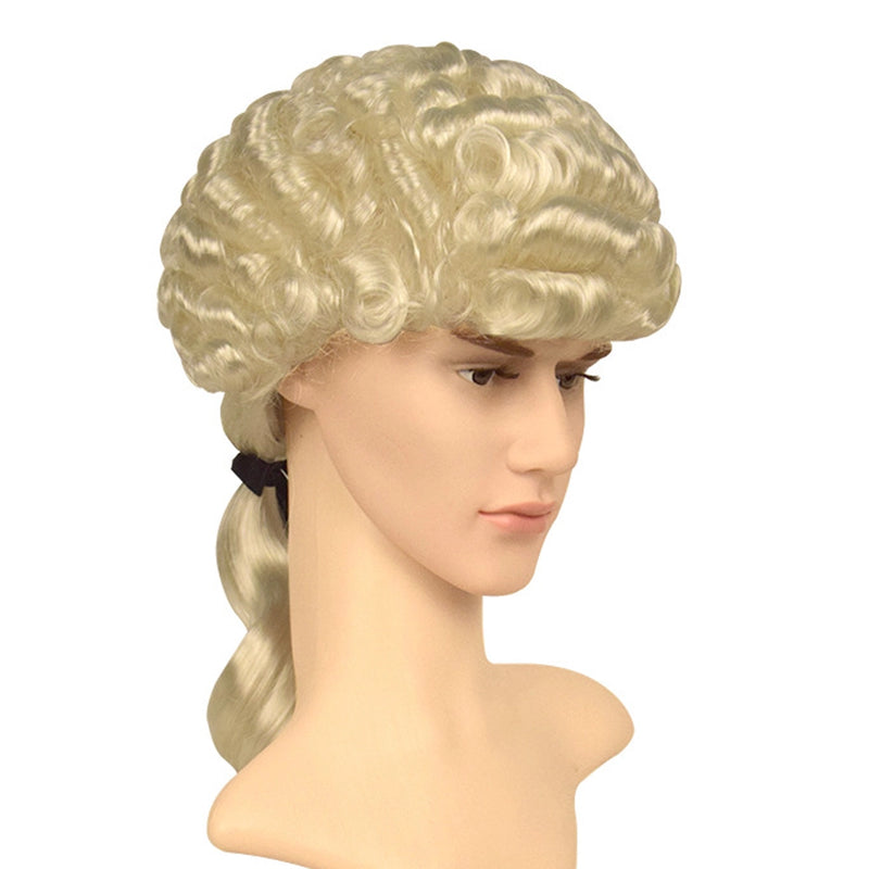 Peluca Rubia Rizada Estilo Histórico