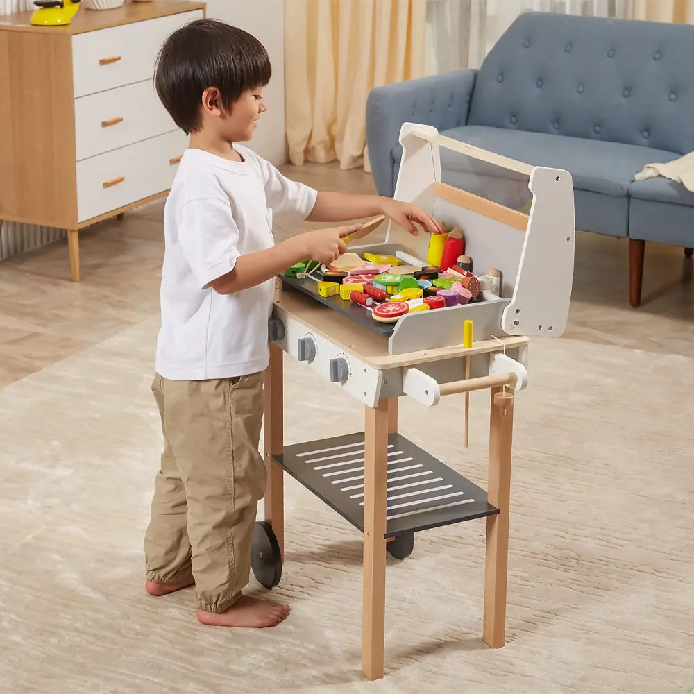 فيغا تويز لعبة شواء خشبية مع ملحقاتها – لعمر 3 سنوات فأكثر