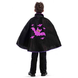 Cape Noire pour Enfant avec Chauves-Souris 65cm