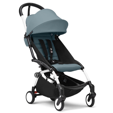 Poussette Stokke® YOYO³ Cadre Blanc 6M+ - Aqua