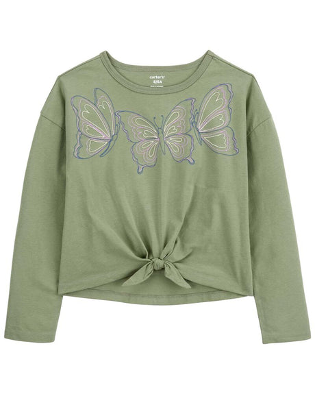 T-Shirt à Manches Longues Carter's - Papillon Vert
