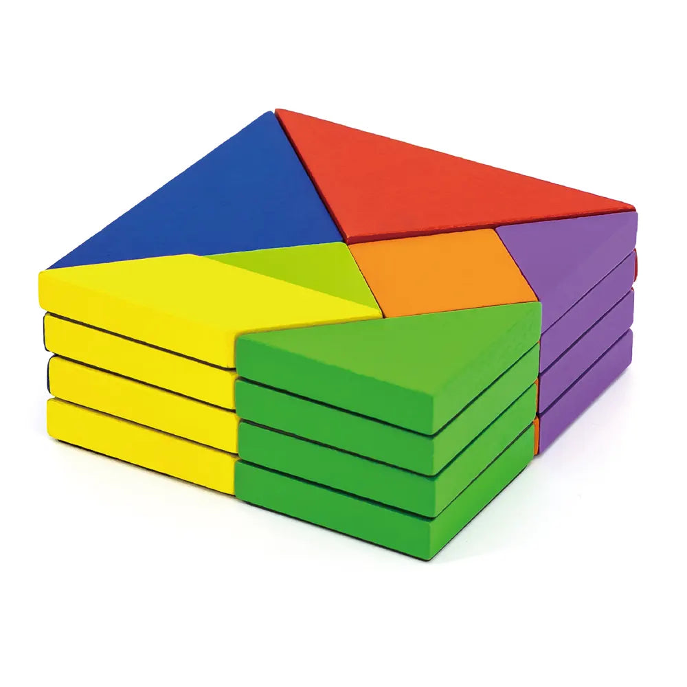 Viga Toys Tangram Magnétique en Bois 35 Pièces - 3A+