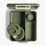 Large Lunchbox with Insulated Food Jar Citron - Green