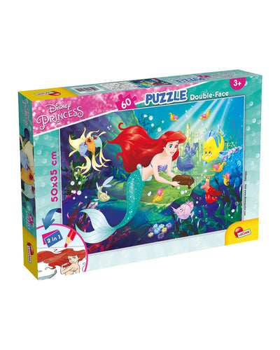 Puzzle Double Face Plus 60Pcs - Little Mermaid