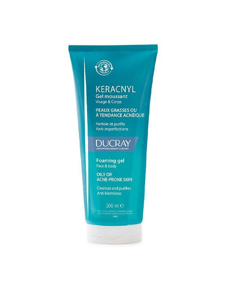 Ducray Gel Moussant Visage et Corps - Keracnyl 200 ml
