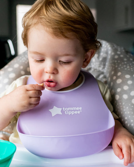 Bavoir Tommee Tippee avec Fermoir Réglable - Mauve