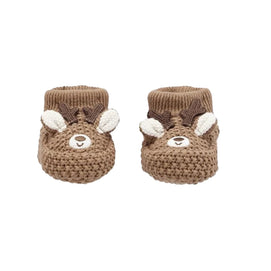 Chaussons au Crochet Bébé Carter's - Renne Brun
