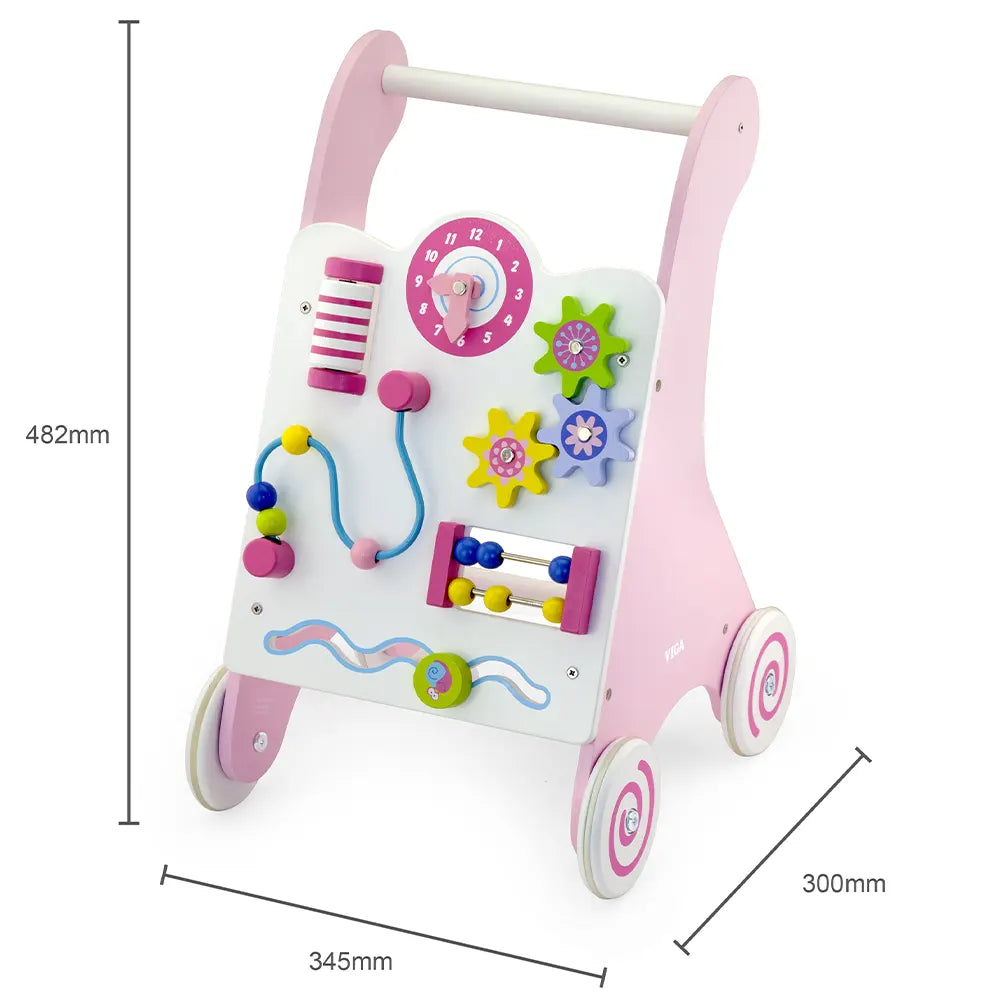 Viga Toys Trotteur Educatif Rose 18M+