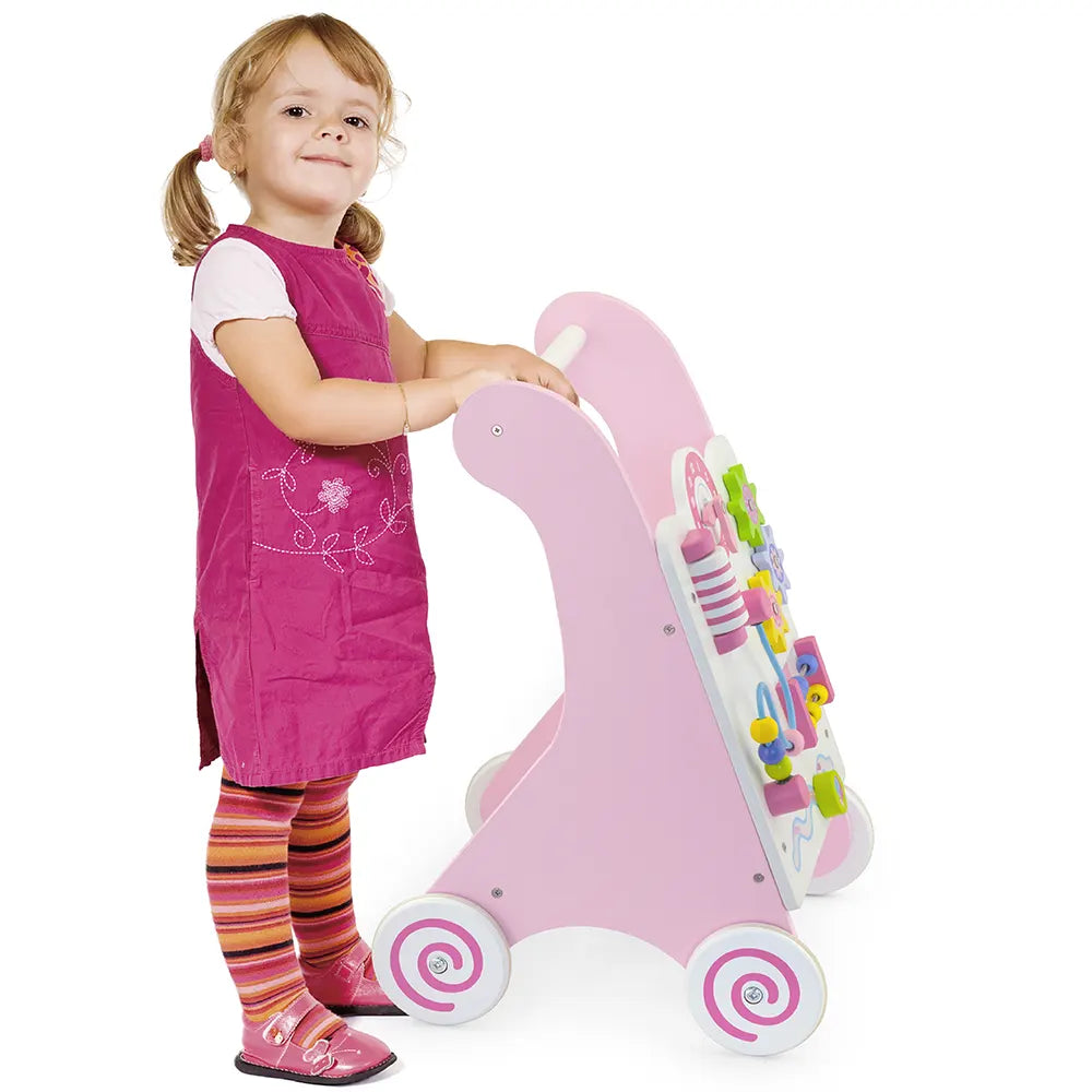 Viga Toys Trotteur Educatif Rose 18M+