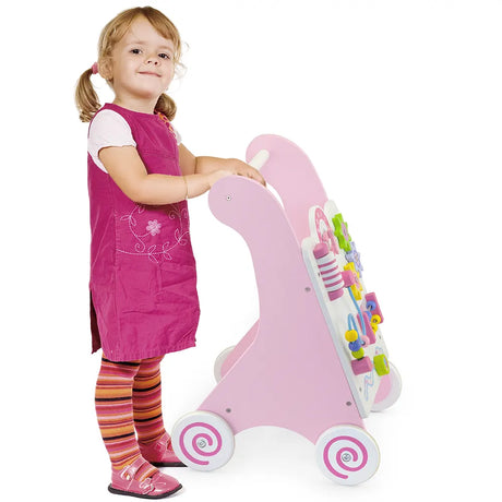 Viga Toys Trotteur Educatif Rose 18M+