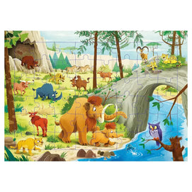 Piccolia Puzzle Les Animaux Préhistoriques 48 Pièces - 4A+