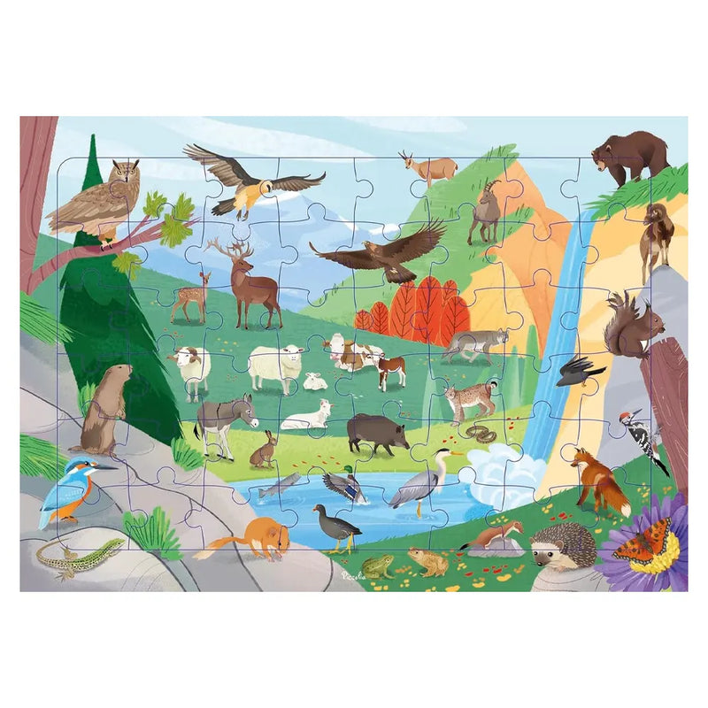 Piccolia Mountain 48-Piece Puzzle - 4Y+