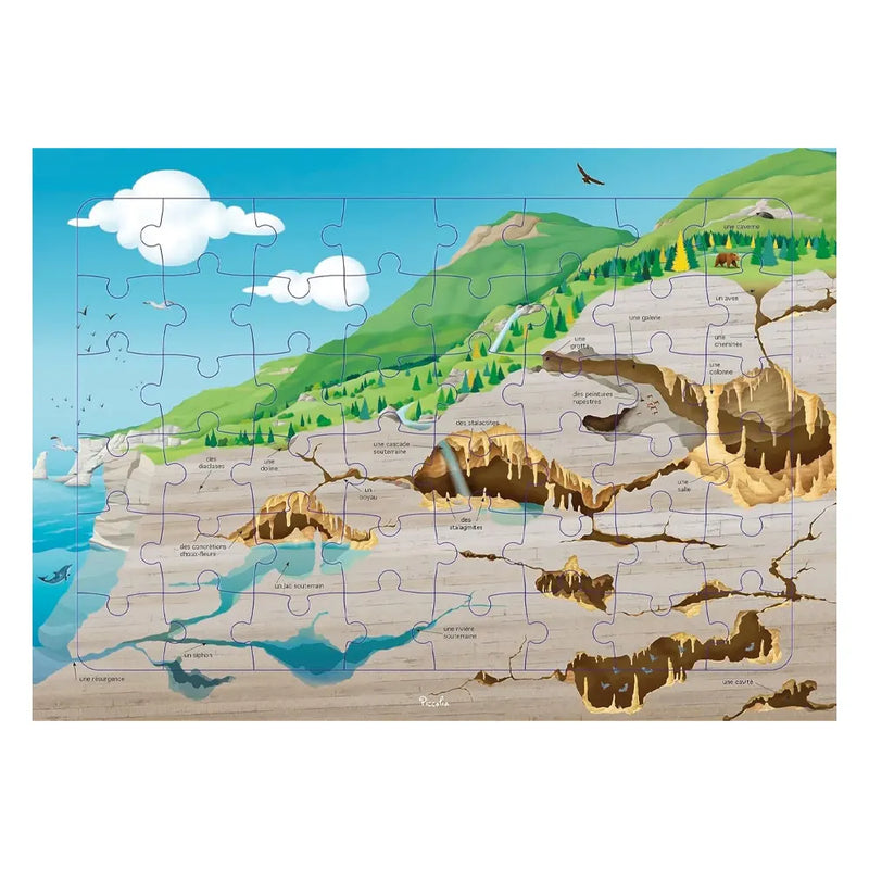 Piccolia Caves 48-Piece Puzzle - 4Y+