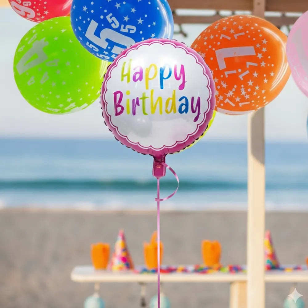 Happy Birthday Pink Foil Balloon – 45cm