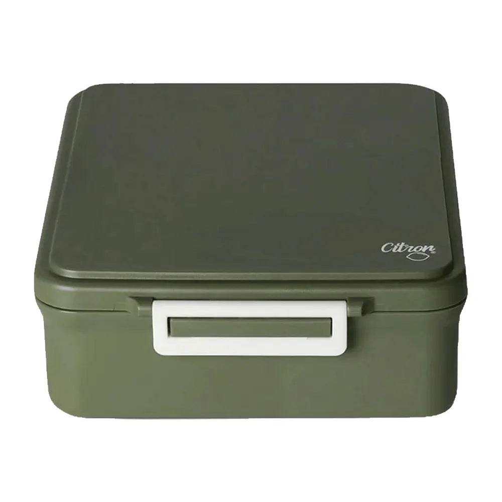 Large Lunchbox with Insulated Food Jar Citron - Green