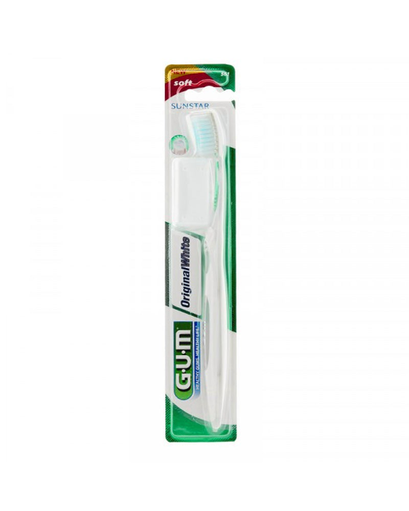 G.U.M Brosse à dents Original White Medium - Blanc