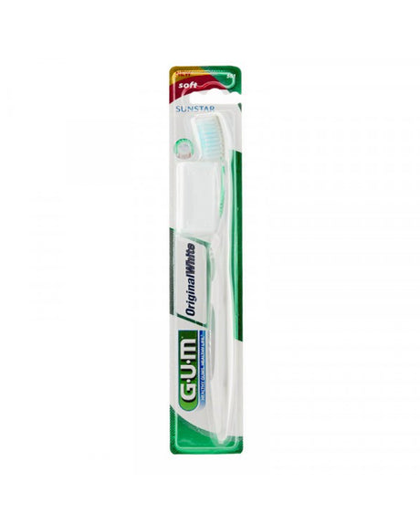 G.U.M Brosse à dents Original White Medium - Blanc