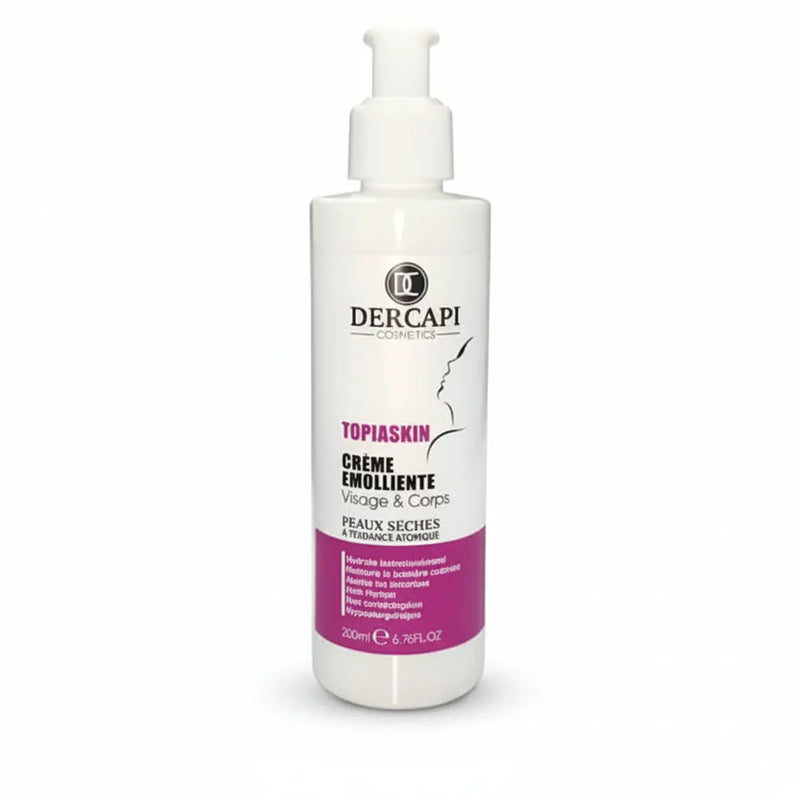 Crema emoliente Dercapi para piel seca 200 ml