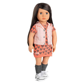 Our Generation Poupée avec Robe & Hoodie 46cm 3A+ - Lili