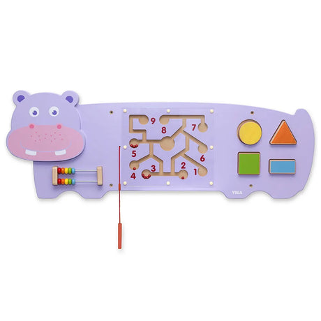 Viga Toys Jouet d'Activité Mural Hippopotame 18M+