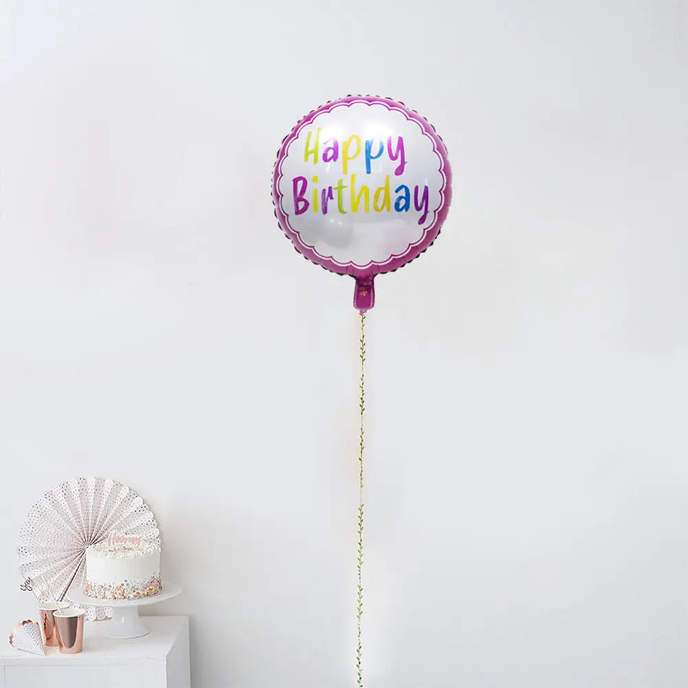 Happy Birthday Pink Foil Balloon – 45cm