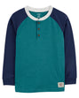 T-shirt Henley À Manches Longues Carter's - Bleu