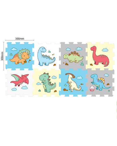 Sunta Tapis Puzzle Imprimé 8 Pièces - Dinosaures
